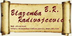 Blaženka Radivojčević vizit kartica